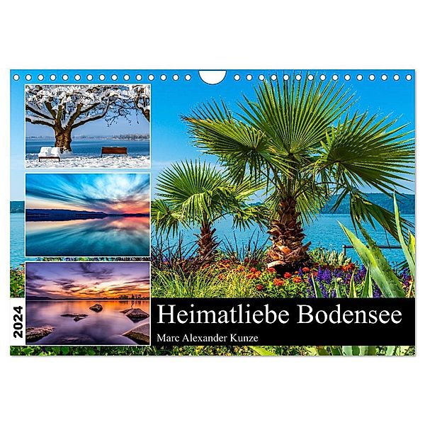 Heimatliebe Bodensee (Wandkalender 2024 DIN A4 quer), CALVENDO Monatskalender, Marc Alexander Kunze