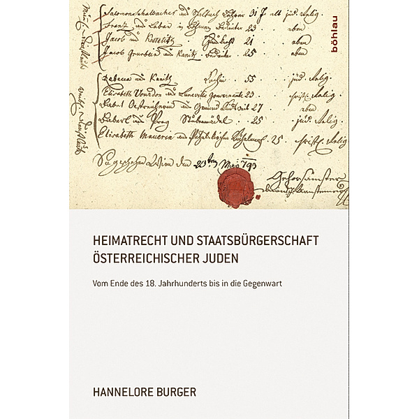 Heimatrecht und Staatsbürgerschaft österreichischer Juden, Hannelore Burger