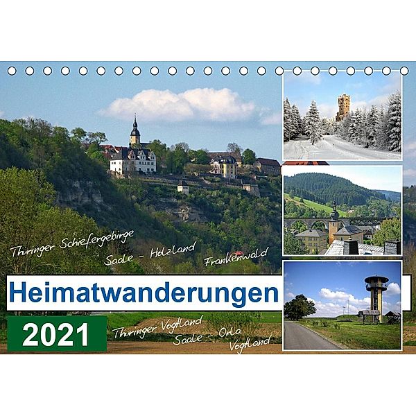 Heimatwanderungen 2021 (Tischkalender 2021 DIN A5 quer), Gerdhold Müller