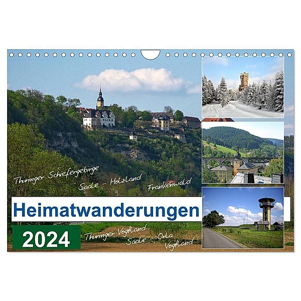 Heimatwanderungen 2024 (Wandkalender 2024 DIN A4 quer), CALVENDO Monatskalender, Gerdhold Müller