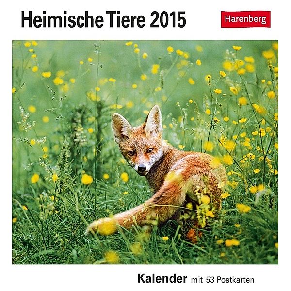 Heimische Tiere Postkartenkalender 2015