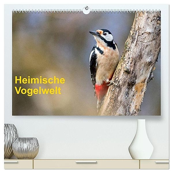 Heimische Vogelwelt (hochwertiger Premium Wandkalender 2025 DIN A2 quer), Kunstdruck in Hochglanz, Calvendo, Gerhard Käfer