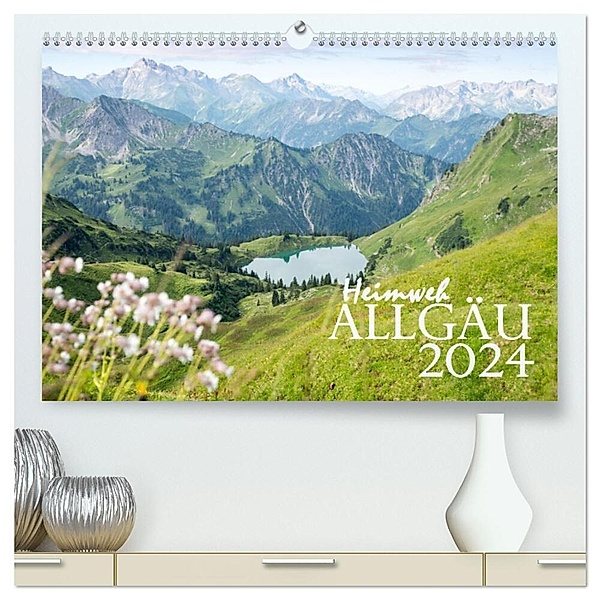 Heimweh Allgäu 2024 (hochwertiger Premium Wandkalender 2024 DIN A2 quer), Kunstdruck in Hochglanz, Juliane Wandel