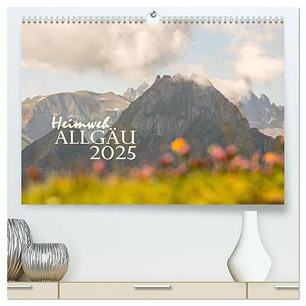 Heimweh Allgäu 2025 (hochwertiger Premium Wandkalender 2025 DIN A2 quer), Kunstdruck in Hochglanz, Calvendo, Juliane Wandel