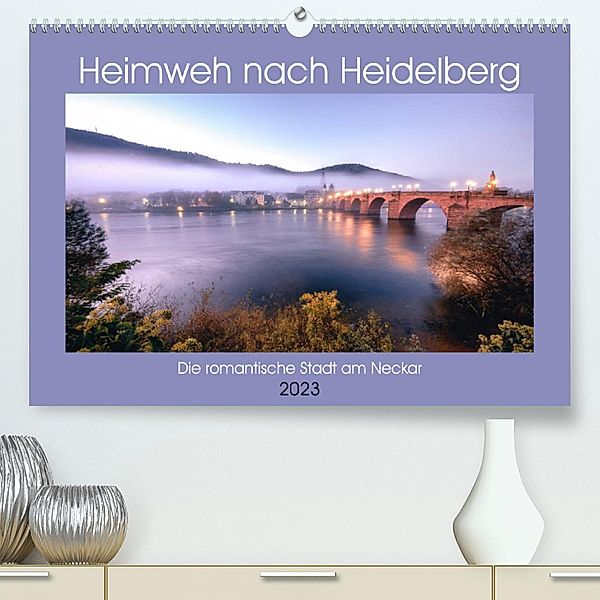 Heimweh nach Heidelberg - Die romantische Stadt am Neckar (Premium, hochwertiger DIN A2 Wandkalender 2023, Kunstdruck in, Thorsten Assfalg