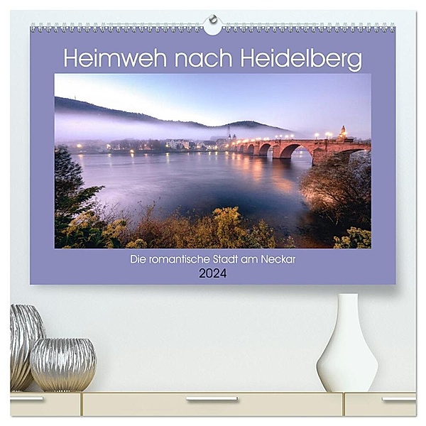 Heimweh nach Heidelberg - Die romantische Stadt am Neckar (hochwertiger Premium Wandkalender 2024 DIN A2 quer), Kunstdruck in Hochglanz, Thorsten Assfalg