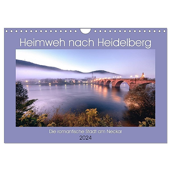 Heimweh nach Heidelberg - Die romantische Stadt am Neckar (Wandkalender 2024 DIN A4 quer), CALVENDO Monatskalender, Thorsten Assfalg