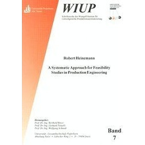 Heinemann, R: Systematic Approach for Feasibility Studies in, Robert Heinemann
