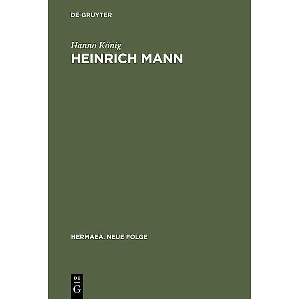 Heinrich Mann / Hermaea. Neue Folge Bd.31, Hanno König