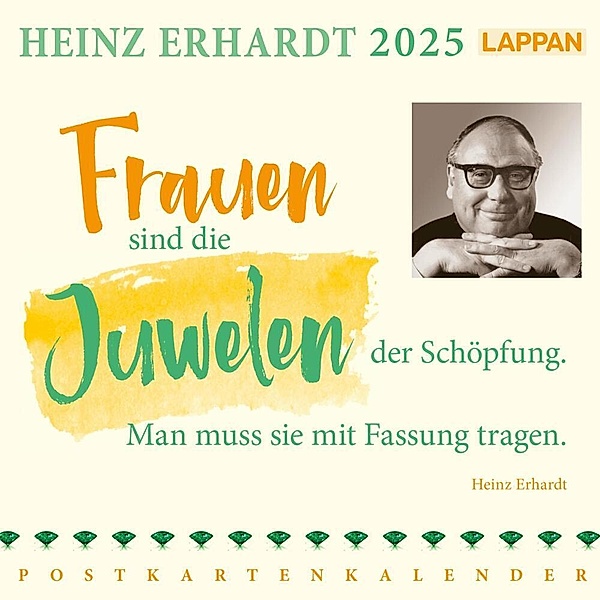 Heinz Erhardt Postkartenkalender 2025, Heinz Erhardt