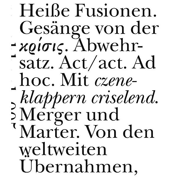 Heiße Fusionen, Christian Filips