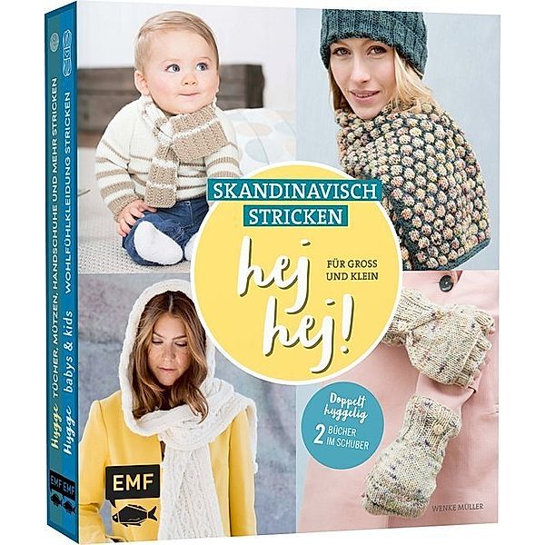 hej hej! Skandinavisch stricken für Groß und Klein, 2 Bde., Wenke Müller