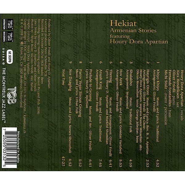 Hekiat-Armenian Stories, Dora Houry Apartian