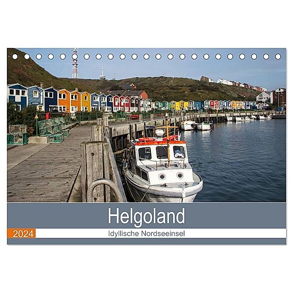 Helgoland - idyllische Nordseeinsel (Tischkalender 2024 DIN A5 quer), CALVENDO Monatskalender, Andrea Potratz