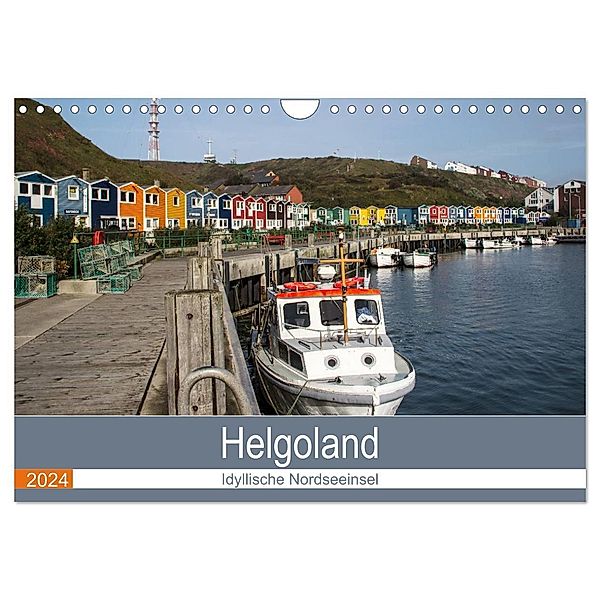 Helgoland - idyllische Nordseeinsel (Wandkalender 2024 DIN A4 quer), CALVENDO Monatskalender, Andrea Potratz