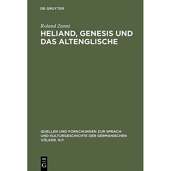Heliand, Genesis und das Altenglische, Roland Zanni