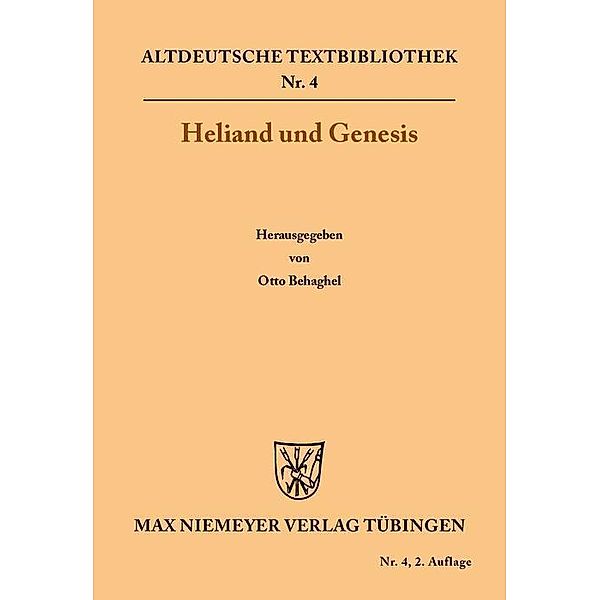 Heliand und Genesis / Altdeutsche Textbibliothek Bd.4