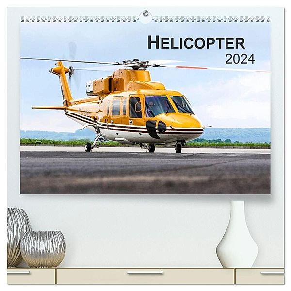 Helicopter 2024 (hochwertiger Premium Wandkalender 2024 DIN A2 quer), Kunstdruck in Hochglanz, Jens Neubert