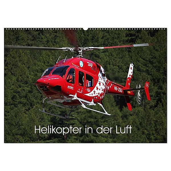 Helikopter in der Luft (Wandkalender 2024 DIN A2 quer), CALVENDO Monatskalender, Matthias Hansen