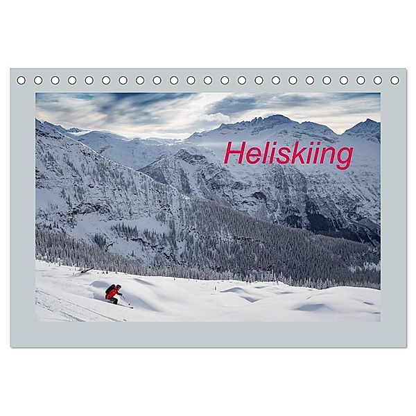 Heliskiing (Tischkalender 2024 DIN A5 quer), CALVENDO Monatskalender, www.franzfaltermaier.com