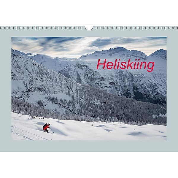 Heliskiing (Wandkalender 2021 DIN A3 quer), www.franzfaltermaier.com