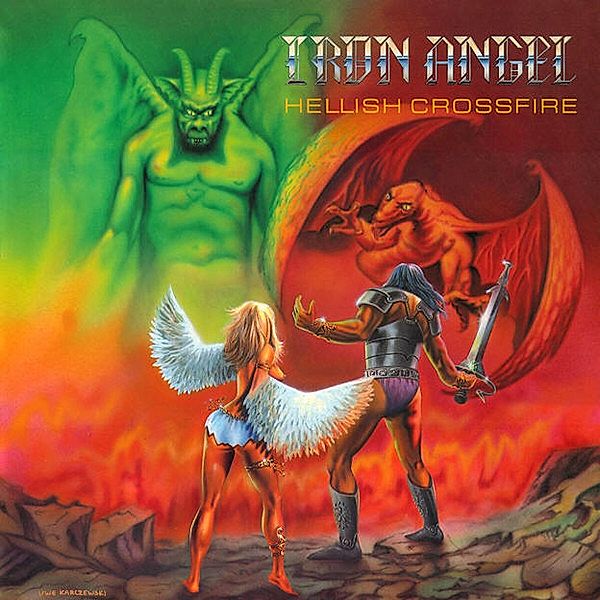 Hellish Crossfire (Fire Splatter Vinyl), Iron Angel