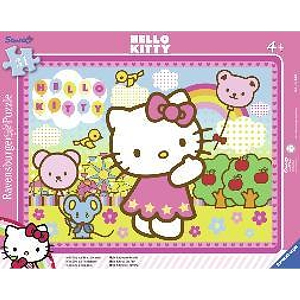 Hello Kitty auf dem Jahrmarkt. Rahmenpuzzle 31 Teile