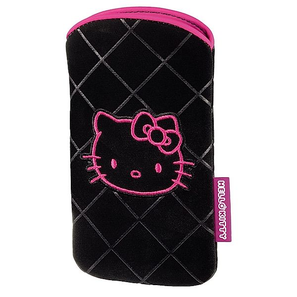 HELLO KITTY Handy-Sleeve Hello Kitty, Gr. M, Schwarz/Pink