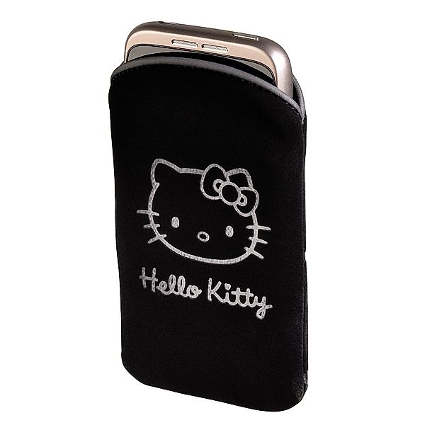 HELLO KITTY Handy-Sleeve Hello Kitty, Schwarz