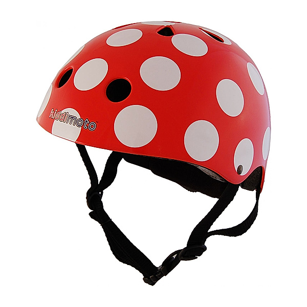kiddimoto Helm RED DOTTY in rot