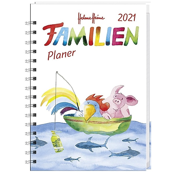 Helme Heine Familienplaner Buch A6 2021, Helme Heine