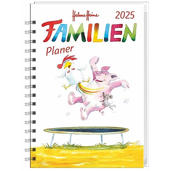 Helme Heine: Familienplaner-Buch A6 2025