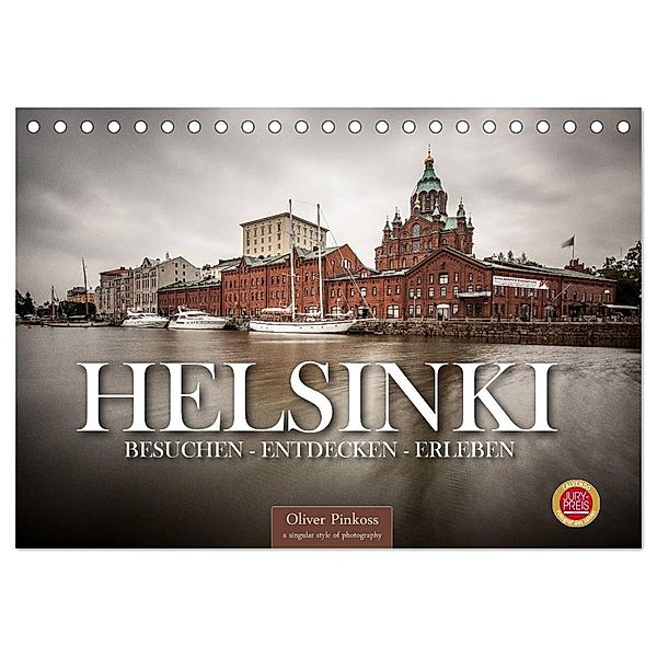 Helsinki / Besuchen - Entdecken - Erleben (Tischkalender 2024 DIN A5 quer), CALVENDO Monatskalender, Oliver Pinkoss