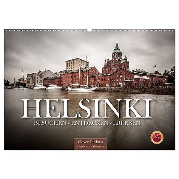 Helsinki / Besuchen - Entdecken - Erleben (Wandkalender 2024 DIN A2 quer), CALVENDO Monatskalender, Oliver Pinkoss