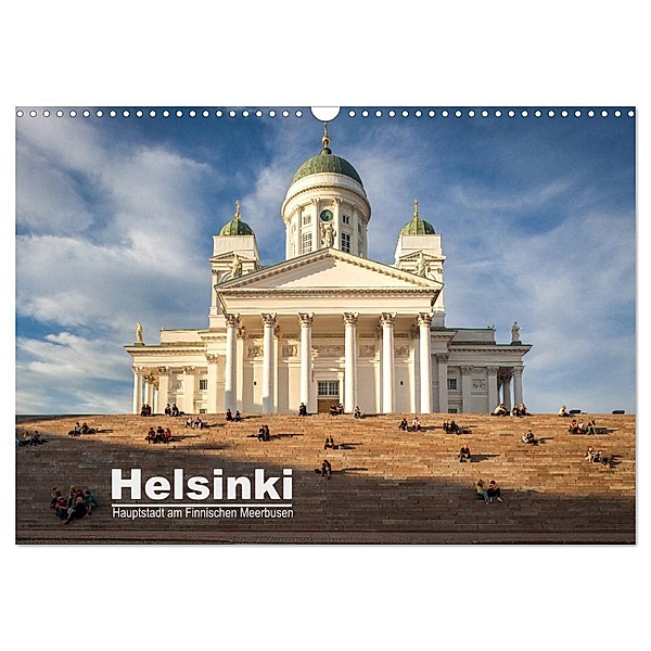 Helsinki - Hauptstadt am Finnischen Meerbusen (Wandkalender 2024 DIN A3 quer), CALVENDO Monatskalender, Norman Preissler