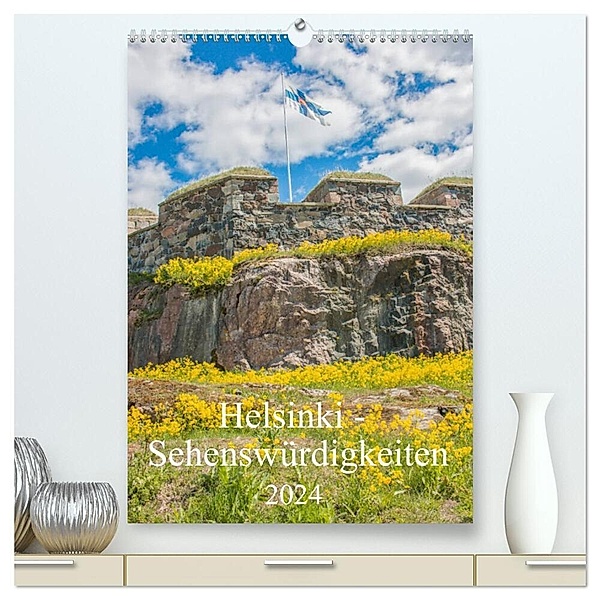 Helsinki - Sehenswürdigkeiten (hochwertiger Premium Wandkalender 2024 DIN A2 hoch), Kunstdruck in Hochglanz, pixs:sell