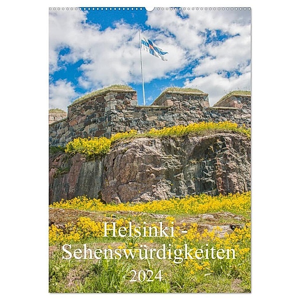 Helsinki - Sehenswürdigkeiten (Wandkalender 2024 DIN A2 hoch), CALVENDO Monatskalender, pixs:sell