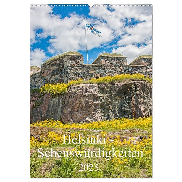 Helsinki - Sehenswürdigkeiten (Wandkalender 2025 DIN A2 hoch), CALVENDO Monatskalender, Calvendo, pixs:sell