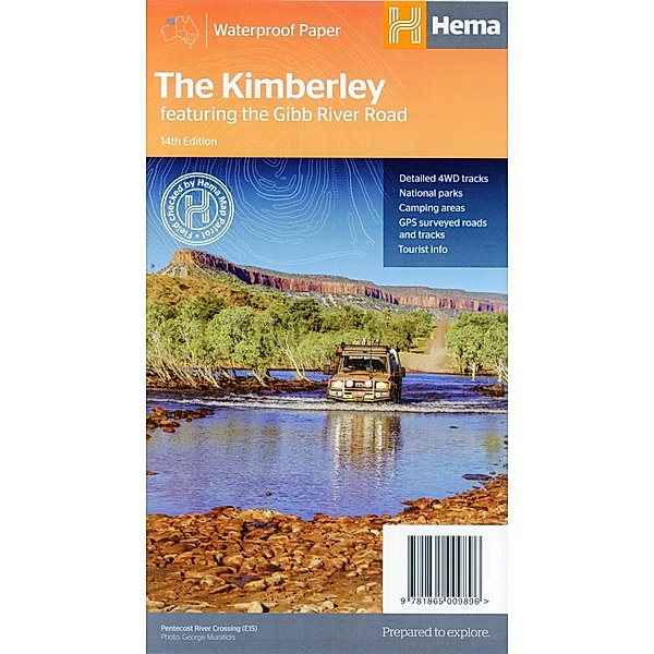 Hema Maps The Kimberley featuring the Gibb River Road