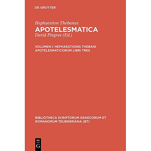 Hephaestionis Thebani apotelesmaticorum libri tres, Hephaestion Thebanus