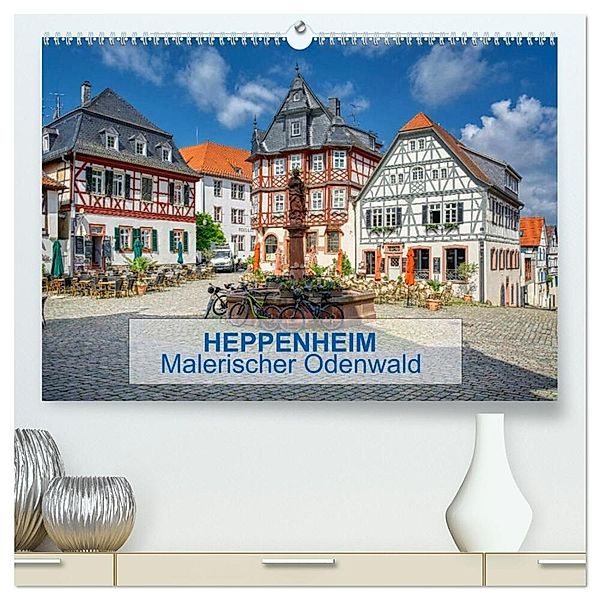 Heppenheim - Malerischer Odenwald (hochwertiger Premium Wandkalender 2025 DIN A2 quer), Kunstdruck in Hochglanz, Calvendo, Thomas Bartruff