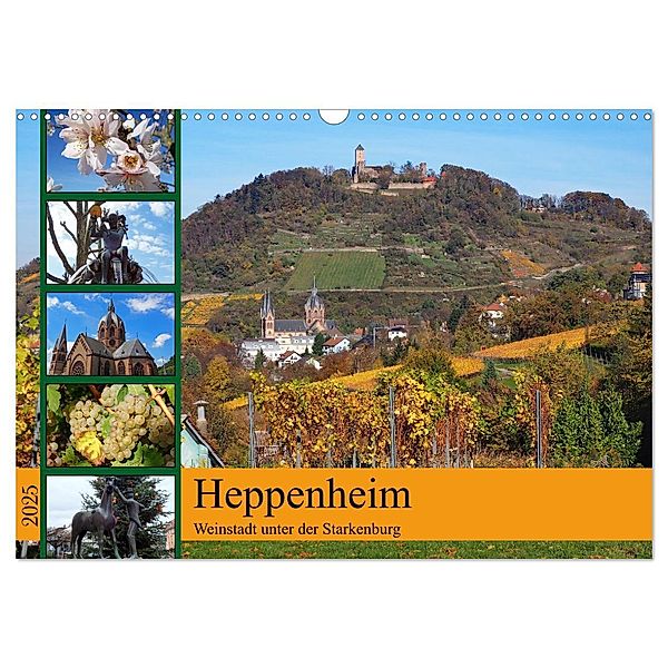 Heppenheim - Weinstadt unter der Starkenburg (Wandkalender 2025 DIN A3 quer), CALVENDO Monatskalender, Calvendo, Ilona Andersen