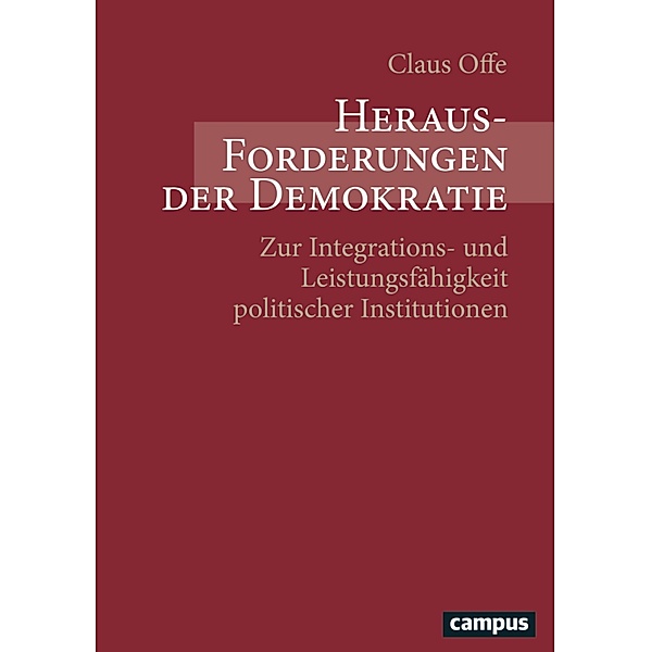 Herausforderungen der Demokratie, Claus Offe