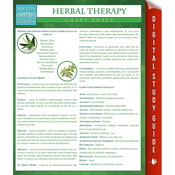 Herbal Therapy Cheat Sheet (Speedy Study Guides), Speedy Publishing