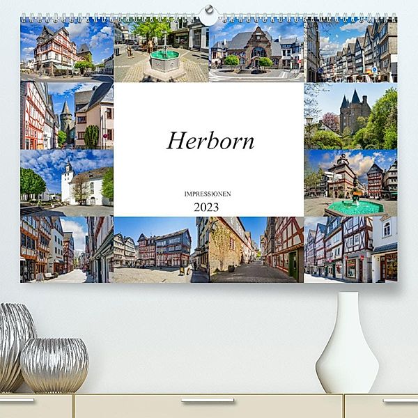 Herborn Impressionen (Premium, hochwertiger DIN A2 Wandkalender 2023, Kunstdruck in Hochglanz), Dirk Meutzner