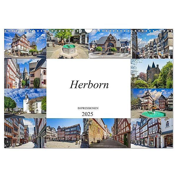 Herborn Impressionen (Wandkalender 2025 DIN A3 quer), CALVENDO Monatskalender, Calvendo, Dirk Meutzner