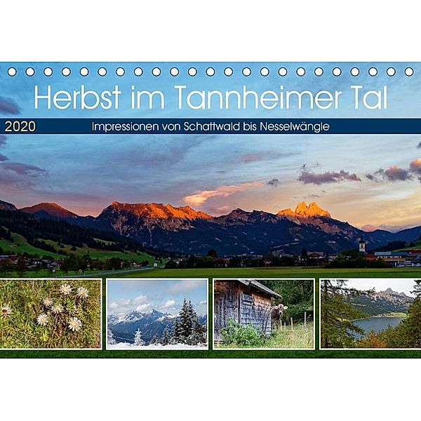 Herbst im Tannheimer Tal - Impressionen von Schattwald bis Nesselwängle (Tischkalender 2020 DIN A5 quer), Hanns-Peter Eisold