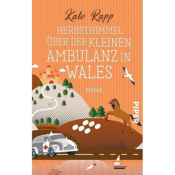 Herbsthimmel über der kleinen Ambulanz in Wales, Kate Rapp