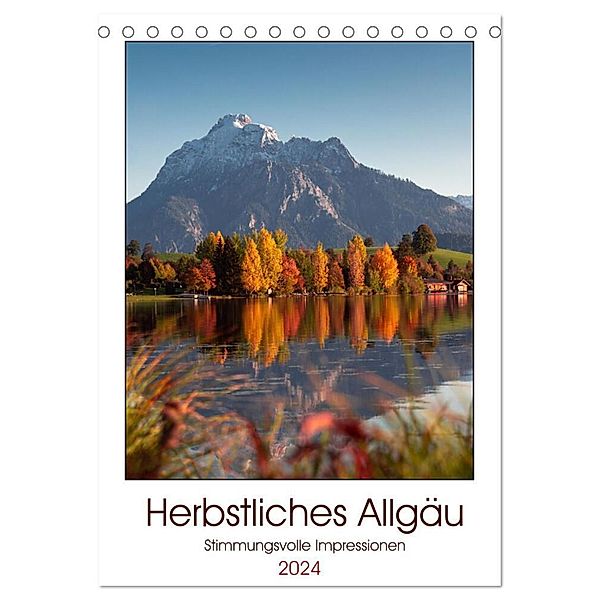 Herbstliches Allgäu (Tischkalender 2024 DIN A5 hoch), CALVENDO Monatskalender, Marcus Hennen