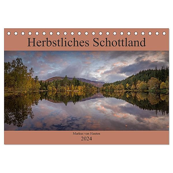 Herbstliches Schottland (Tischkalender 2024 DIN A5 quer), CALVENDO Monatskalender, Markus van Hauten